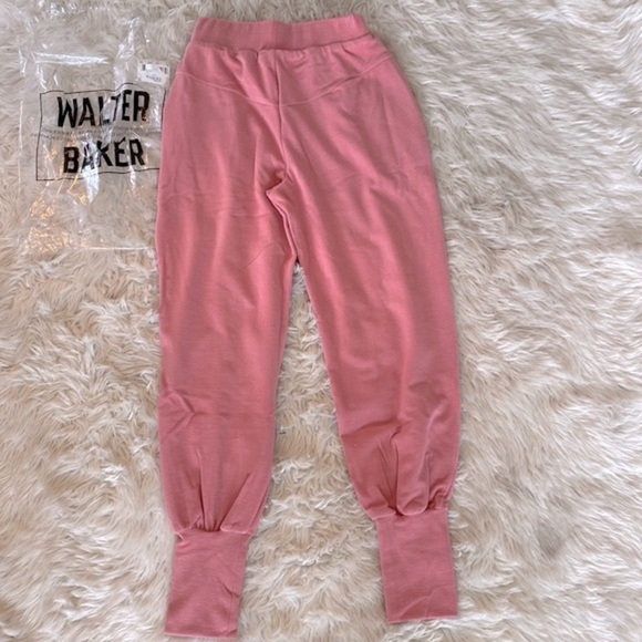 Walter Baker Elasticized-Waist Joggers In Antique Rose - Picture 8 of 8